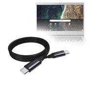 BoxWave Câble de synchronisation et de charge pour Acer Chromebook 514 avec écran tactile Câble DirectSync PD (0,9 m) USB-C vers USB-C (100 W), Type C tressé Noir de jais