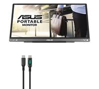 BoxWave Câble pour ASUS ZenScreen MB16ACE (câble par BoxWave) - Câble PowerDisplay PD (1,8 m) - USB-C vers USB-C (100 W), écran LED 1,8 m PD câble en nylon tressé pour ASUS ZenScreen MB16ACE - Noir de