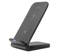 BoxWave Chargeur compatible avec Sonim XP Pro - Support de charge rapide sans fil (15 W), chargement sans fil Qi de bureau - Noir de jais