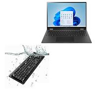 BoxWave Clavier compatible avec LG Gram 16 2 en 1 (16T90P) - Clavier USB AquaProof - Lavable et imperméable - Noir de jais