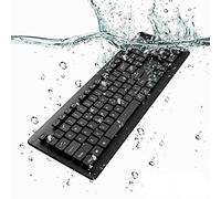 BoxWave Clavier compatible avec Panasonic Toughpad FZ-M1 MK3 (7") - Clavier USB AquaProof, lavable, imperméable, résistant à l'eau - Noir de jais