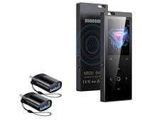 BoxWave Lot de 2 câbles compatibles avec DODOSOUL M800 - USB-C vers A PortChanger (lot de 2), porte-clés portable USB Type-C OTG USB - Noir ardoise
