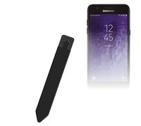 BoxWave Pochette de stylet compatible avec Samsung Galaxy J3 Orbit - Stylus PortaPouch, Pen Stylii Holder Carrier Portable Auto-adhésif - Noir de jais