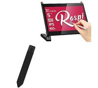 BoxWave Pochette pour stylet compatible avec écran tactile EVICIV Raspberry Pi 4 (5") - Porte-stylet autocollant - Noir de jais