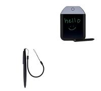 BoxWave Stylet compatible avec la mini tablette d'écriture Boogie Board Basics - Stylet résistif DirectSign pour écrans tactiles résistifs - Cordon en plastique - Noir de jais
