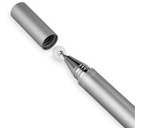 BoxWave Stylet compatible avec réfrigérateur Samsung Family Hub sans haut-parleur - Stylet capacitif FineTouch, stylet super précis - Argent métallisé