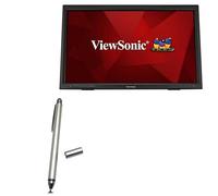 BoxWave Stylet compatible avec Viewsonic Monitor TD2423D (24") - Stylet capacitif double pointe en fibre - Stylet capacitif à pointe disque - Argent métallisé