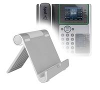 BoxWave Support et support compatibles avec Poly Edge E450 - Support en aluminium VersaView, portable, support de visualisation multi-angles