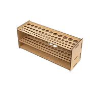 Boxwood Porte-stylos multi-compartiments avec texture en bois naturel pour artistes professionnels en bois naturel
