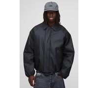 Boxy Fit Rubberised PU Padded Harrington Jacket homme - noir - XS, noir