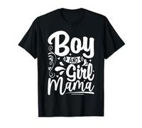 Boy and Girl Mama Mom of Two Mommy Mother's Day Women T-Shirt