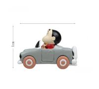 (Boy)Autocollant magnétique réfrigérateur Mickey Mouse Chibi Maruko Chan Drive A Car résine