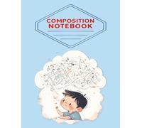 Boy in the Math Cloud - Quad Ruled Notebook for Kids | 8.5x11 in, 100 Pages | STEM & School Composition Book: Fun and inspiring grid notebook for math ... for elementary and middle school students.
