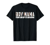 Boy Mama From Son Up To Sun Down Funny Moms Mother Saying T-Shirt