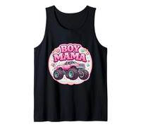 Boy Mama Monster Truck Son Fête des Mères Maman Maman Floral Débardeur