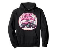 Boy Mama Monster Truck Son Fête des Mères Maman Maman Floral Sweat à Capuche