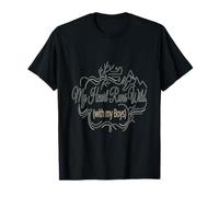 Boy Mom Mon cœur se déchaîne avec Mes garçons T-Shirt