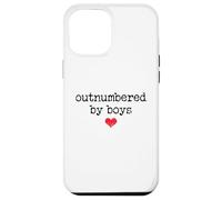 Boy Mom Outnumbered by Boys Mama,I Love My Sons,Mom of Boys Coque pour iPhone 12 Pro Max