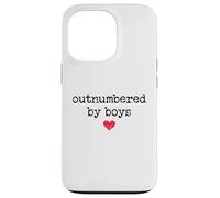 Boy Mom Outnumbered by Boys Mama,I Love My Sons,Mom of Boys Coque pour iPhone 13 Pro