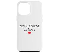 Boy Mom Outnumbered by Boys Mama,I Love My Sons,Mom of Boys Coque pour iPhone 13 Pro Max