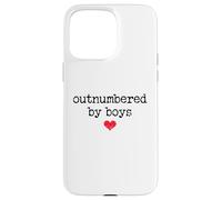 Boy Mom Outnumbered by Boys Mama,I Love My Sons,Mom of Boys Coque pour iPhone 15 Pro Max