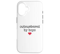 Boy Mom Outnumbered by Boys Mama,I Love My Sons,Mom of Boys Coque pour iPhone 16