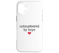 Boy Mom Outnumbered by Boys Mama,I Love My Sons,Mom of Boys Coque pour iPhone 16 Plus