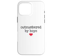 Boy Mom Outnumbered by Boys Mama,I Love My Sons,Mom of Boys Coque pour iPhone 16 Pro Max