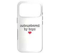 Boy Mom Outnumbered by Boys Mama,I Love My Sons,Mom of Boys Coque pour iPhone 17 Pro