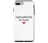 Boy Mom Outnumbered by Boys Mama,I Love My Sons,Mom of Boys Coque pour iPhone 7 Plus/8 Plus