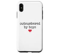 Boy Mom Outnumbered by Boys Mama,I Love My Sons,Mom of Boys Coque pour iPhone XS Max