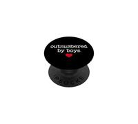 Boy Mom Outnumbered by Boys Mama,I Love My Sons,Mom of Boys PopSockets PopGrip Adhésif