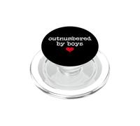 Boy Mom Outnumbered by Boys Mama,I Love My Sons,Mom of Boys PopSockets PopGrip pour MagSafe