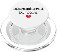Boy Mom Outnumbered by Boys Mama,I Love My Sons,Mom of Boys PopSockets PopGrip pour MagSafe