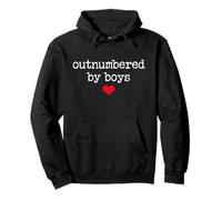 Boy Mom Outnumbered by Boys Mama,I Love My Sons,Mom of Boys Sweat à Capuche