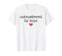Boy Mom Outnumbered by Boys Mama,I Love My Sons,Mom of Boys T-Shirt