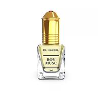Boy Musc - Extrait de parfum concentré 5ml sans alcool | Notes fruitées, jasmin, musc et ambre - Roll-on El Nabil
