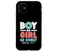 Boy Or Girl We Donut Know Yet Baby Reveal Annonce de bébé Coque pour iPhone 11