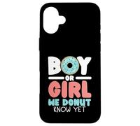 Boy Or Girl We Donut Know Yet Baby Reveal Annonce de bébé Coque pour iPhone 16 Plus
