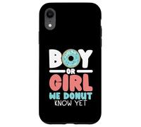 Boy Or Girl We Donut Know Yet Baby Reveal Annonce de bébé Coque pour iPhone XR