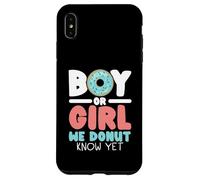 Boy Or Girl We Donut Know Yet Baby Reveal Annonce de bébé Coque pour iPhone XS Max