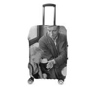 Boy Sips His First Beer Wall Art Papa and Son in Pub Impression Noir et Blanc, Style :, L(26-28inch), Housse pour valise