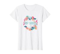 Boy Sober Anti Rencontres T-Shirt Graphique avec Valeur, Femme, Blanc, M