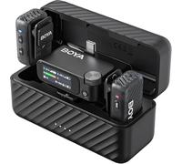 BOYA BOYAMIC 2 Micro Cravate sans Fil pour iPhone 15/16, Android, Mini Micro, Appareil Photo,Réduction de Bruit IA, 48 KHz/32 Bit, Mémoire 8G, Microphone pour Smartphone Contrôle Via Appli, 300m, 54h