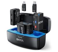 Boya BOYAMIC - Microphone lavalier sans fil pour iPhone, Android, smartphone, caméra, enregistrement embarqué, portée de 200M, micro cravate sans fil à clip pour diffusion vidéo en direct, podcast