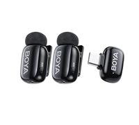 BOYA Boyamini Microphone USB-C pour téléphone portable sans fil, mini microphone avec réduction du bruit, compatible avec iPhone15/16/Android/Type-C, streaming en direct, YouTube, TikTok, Vlog