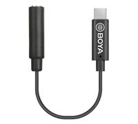 BOYA BY-K4 câble audio 3,5mm USB Type-C Noir