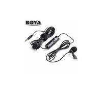 Boya by-m1 microphone à condensateur lavalier pour iphone samsung dslr caméscope pc - multicolore
