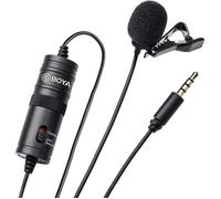 Boya by-M1 Microphone Cravate 3 5 mm pour Smartphone/Canon/Nikon Noir