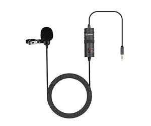 Boya by M1 Microphone Lavalier pour Smartphones Canon Nikon DSLR Camcorders Enregistreur Audio PC